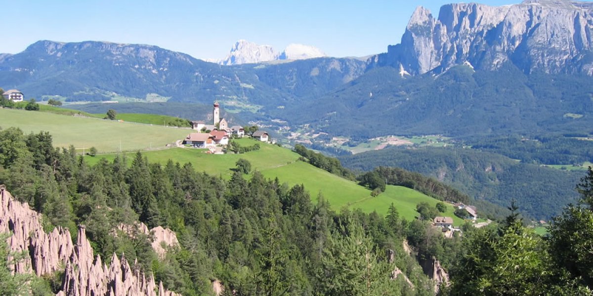 Ritten Rocks Ritten, South Tyrol environs of Bolzano - Ritten, sunny highplateau ...